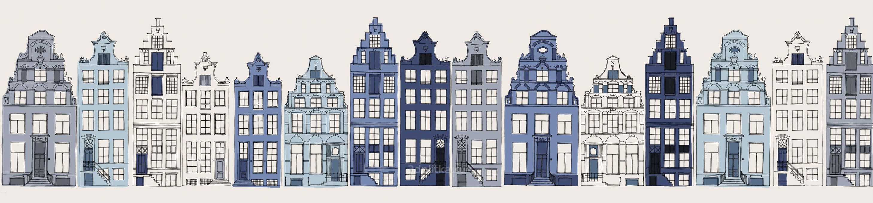 Голландские домики Графика