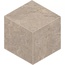 Estima Bernini BR02 Beige Cube Неполированный Мозаика 25x29 см, Россия, под мозаику - фото 1