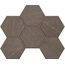 Estima Gabbro GB03 Anthracite Hexagon Неполированный Мозаика 25x28,5 см, Россия, под мозаику - фото 1
