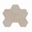 Estima Luna LN01/TE01 Beige Hexagon Неполированная Мозаика 25x28,5 см, Россия, под мозаику - фото 1