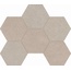 Estima Terra LN01/TE01 Beige hexagon неполированный Мозаика 25x28,5 см, Россия, под мозаику - фото 1