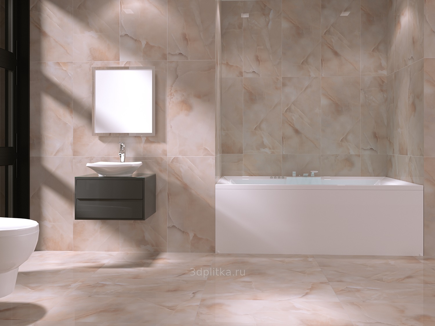 Etili Seramik Paradise Rose Onyx Polished Rec 60x120 - керамическая плитка  и керамогранит