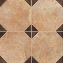 Etili Seramik Patchwork Corcega Brown Pre-Cut Керамогранит 45x45 см, Турция, под камень  - фото 1 - фото 1
