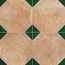 Etili Seramik Patchwork Corcega Green Pre-Cut Керамогранит 45x45 см, Турция, под камень  - фото 1
