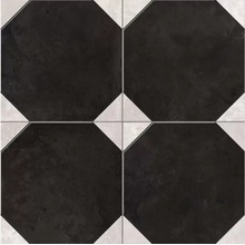 Etili Seramik Patchwork Rimini Black Pre-Cut Керамогранит 45x45 см, Турция, под камень  - фото 1 - фото 1