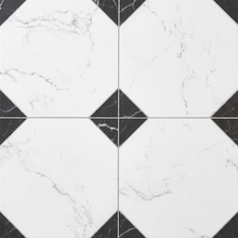 Etili Seramik Pembrook Black Pre-cut Керамогранит 45x45 см, Турция, под мрамор - фото 1 - фото 1