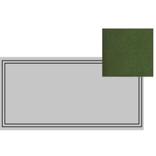 Etruria Art Deco Vector Frame A Emerald Green Craquele Декор 12,5x25 см, Италия, под камень  - фото 1 - фото 1