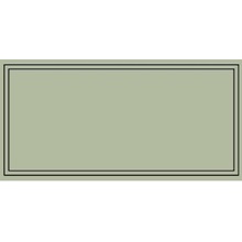 Etruria Art Deco Vector Frame A Moss Green Декор 12,5x25 см, Италия, под камень  - фото 1 - фото 1