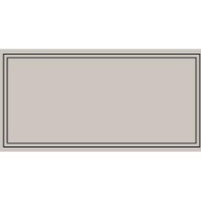 Etruria Art Deco Vector Frame A Silver Gray Декор 12,5x25 см, Италия, под камень  - фото 1 - фото 1