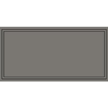 Etruria Art Deco Vector Frame A Slate Gray Декор 12,5x25 см, Италия, под камень  - фото 1 - фото 1