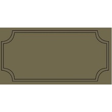 Etruria Art Deco Vector Frame B Asparagus Декор 12,5x25 см, Италия, под камень  - фото 1 - фото 1