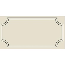 Etruria Art Deco Vector Frame B Beige Декор 12,5x25 см, Италия, под камень  - фото 1 - фото 1