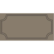 Etruria Art Deco Vector Frame B Deep Chestnut Декор 12,5x25 см, Италия, под камень  - фото 1 - фото 1