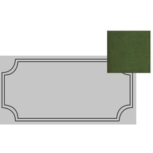 Etruria Art Deco Vector Frame B Emerald Green Craquele Декор 12,5x25 см, Италия, под камень  - фото 1 - фото 1