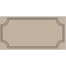 Etruria Art Deco Vector Frame B Kaki Декор 12,5x25 см, Италия, под камень  - фото 1 - фото 1