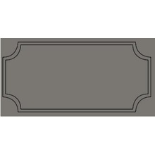 Etruria Art Deco Vector Frame B Slate Gray Декор 12,5x25 см, Италия, под камень  - фото 1 - фото 1