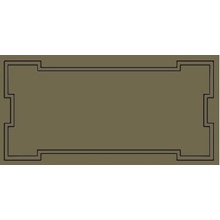 Etruria Art Deco Vector Frame C Asparagus Декор 12,5x25 см, Италия, под камень  - фото 1 - фото 1