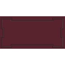 Etruria Art Deco Vector Frame C Burgundy Декор 12,5x25 см, Италия, под камень  - фото 1 - фото 1