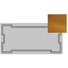 Etruria Art Deco Vector Frame C Caramel Craquele Декор 12,5x25 см, Италия, под камень  - фото 1 - фото 1