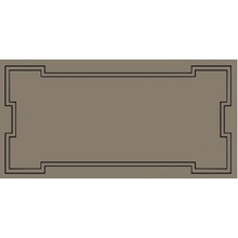 Etruria Art Deco Vector Frame C Deep Chestnut Декор 12,5x25 см, Италия, под камень  - фото 1 - фото 1