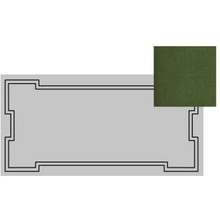 Etruria Art Deco Vector Frame C Emerald Green Craquele Декор 12,5x25 см, Италия, под камень  - фото 1 - фото 1