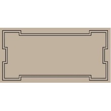 Etruria Art Deco Vector Frame C Kaki Декор 12,5x25 см, Италия, под камень  - фото 1 - фото 1