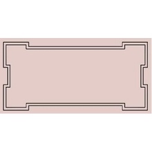 Etruria Art Deco Vector Frame C Light Pink Декор 12,5x25 см, Италия, под камень  - фото 1 - фото 1