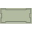 Etruria Art Deco Vector Frame C Moss Green Декор 12,5x25 см, Италия, под камень  - фото 1