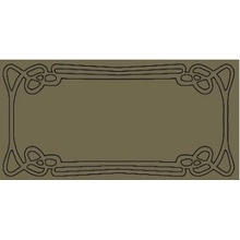 Etruria Art Deco Vector Frame E Asparagus Декор 12,5x25 см, Италия, под камень  - фото 1 - фото 1