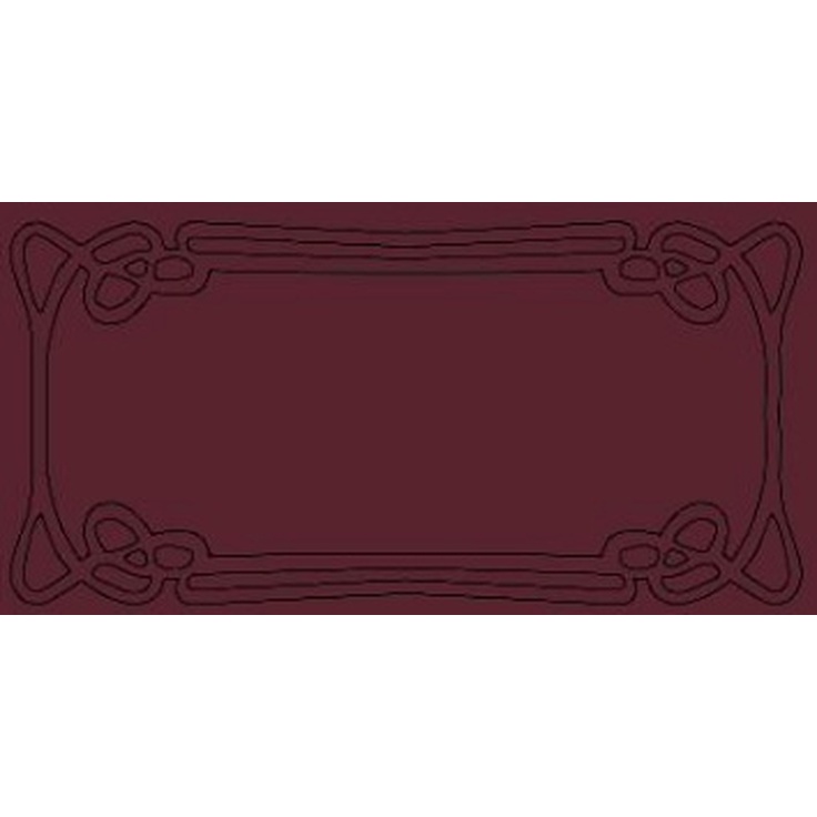 Etruria Art Deco Vector Frame E Burgundy Декор 12,5x25 см, Италия, под камень - фото 1 Etruria Art Deco Vector Frame E Burgundy Декор 12,5x25 см, Италия, под камень - фото 1