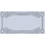 Etruria Art Deco Vector Frame E Light Blue Декор 12,5x25 см, Италия, под камень  - фото 1