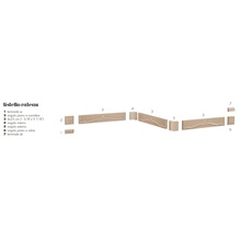 Etruria Art Deco Listello Rateau Slate Gray Спец. Элемент 4x25 см, Италия, под камень  - фото 1 - фото 1