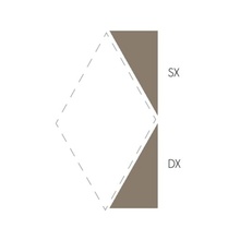 Etruria Concetto Spaziale Triangolo Piano Dx Deep Chestnut Настенная плитка 5,4x12,9 см, Италия, под камень  - фото 1 - фото 1