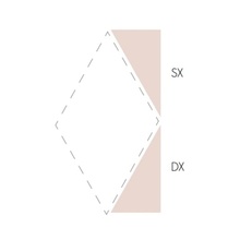 Etruria Concetto Spaziale Triangolo Piano Dx Light Pink Настенная плитка 5,4x12,9 см, Италия, под камень  - фото 1 - фото 1