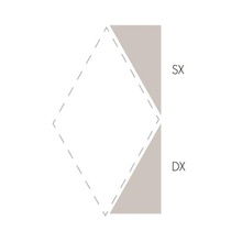 Etruria Concetto Spaziale Triangolo Piano Dx Silver Gray Настенная плитка 5,4x12,9 см, Италия, под камень  - фото 1 - фото 1