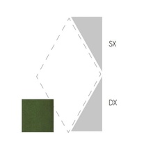 Etruria Concetto Spaziale Triangolo Piano Sx Emerald Green Craquele Настенная плитка 5,4x12,9 см, Италия, под камень  - фото 1 - фото 1