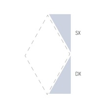 Etruria Concetto Spaziale Triangolo Piano Sx Light Blue Настенная плитка 5,4x12,9 см, Италия, под камень  - фото 1 - фото 1