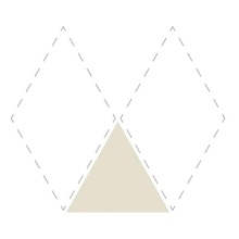 Etruria Concetto Spaziale Triangolo Piano Beige Настенная плитка 11x13 см, Италия, под камень  - фото 1 - фото 1