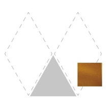 Etruria Concetto Spaziale Triangolo Piano Caramel Craquee Настенная плитка 11x13 см, Италия, под камень  - фото 1 - фото 1