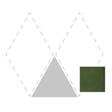 Etruria Concetto Spaziale Triangolo Piano Emerald Green Craquele Настенная плитка 11x13 см, Италия, под камень  - фото 1 - фото 1