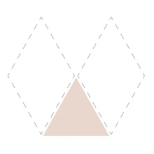 Etruria Concetto Spaziale Triangolo Piano Light Pink Настенная плитка 11x13 см, Италия, под камень  - фото 1 - фото 1