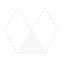 Etruria Concetto Spaziale Triangolo Piano White Настенная плитка 11x13 см, Италия, под камень  - фото 1 - фото 1