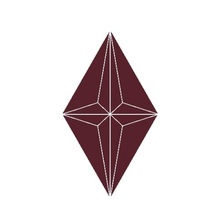 Etruria Concetto Spaziale Rombo Burgundy Настенная плитка 13x22,2 см, Италия, под камень  - фото 1 - фото 1