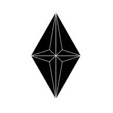 Etruria Concetto Spaziale Rombo Dark Настенная плитка 13x22,2 см, Италия, под камень  - фото 1 - фото 1