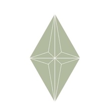 Etruria Concetto Spaziale Rombo Moss Green Настенная плитка 13x22,2 см, Италия, под камень  - фото 1 - фото 1