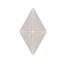 Etruria Concetto Spaziale Rombo Silver Gray Настенная плитка 13x22,2 см, Италия, под камень  - фото 1 - фото 1