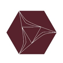 Etruria Concetto Spaziale Esagono Burgundy Декор 16x18,5 см, Италия, под камень  - фото 1 - фото 1