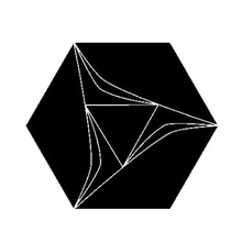 Etruria Concetto Spaziale Esagono Dark Декор 16x18,5 см, Италия, под камень  - фото 1 - фото 1