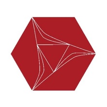 Etruria Concetto Spaziale Esagono Red Декор 16x18,5 см, Италия, под камень  - фото 1 - фото 1