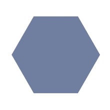 Etruria Concetto Spaziale Esagono Piano China Blue Настенная плитка 16x18,5 см, Италия, под камень  - фото 1 - фото 1